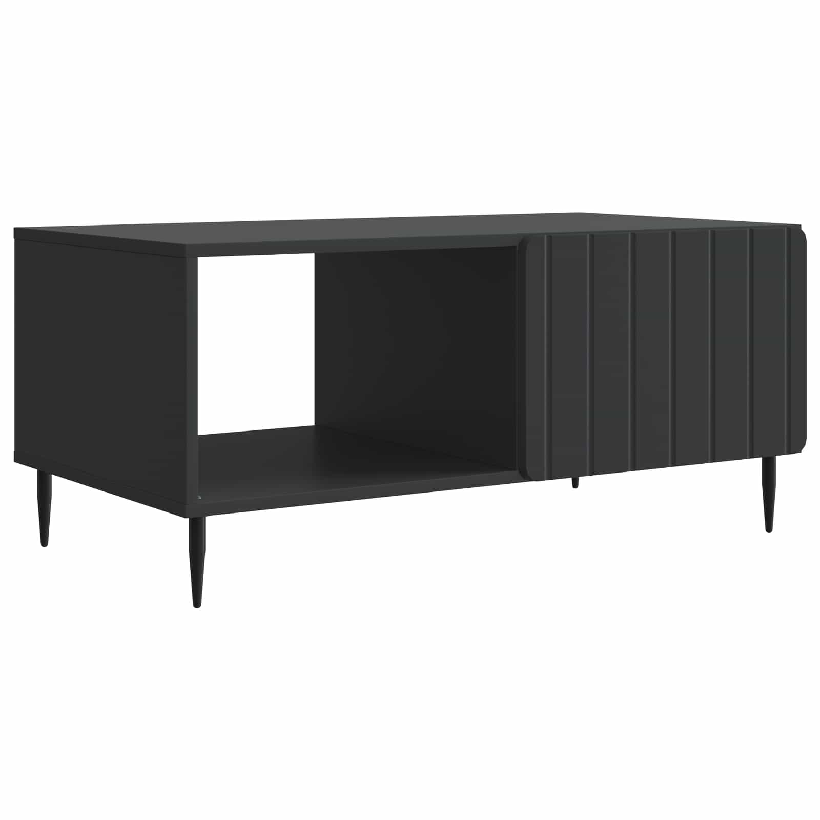 vidaXL Masă de cafea Negru 90 x 50 x 40 cm Lemn prelucrat
