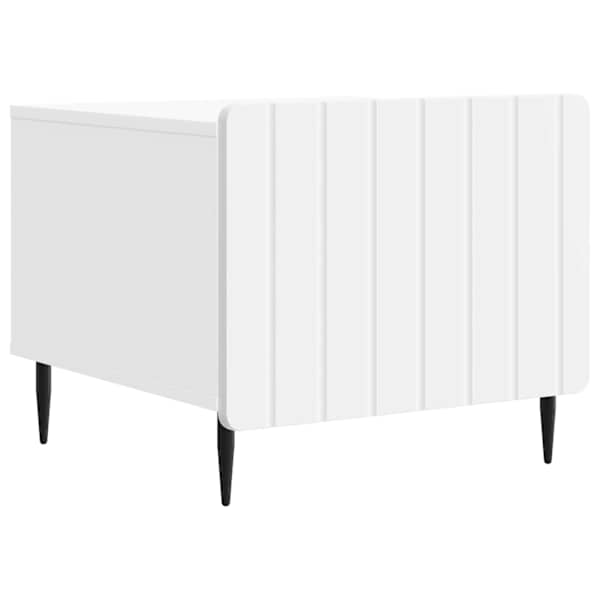 vidaXL Kohvilaud sahtliga Valge 49 x 50 x 42 cm Tehispuit
