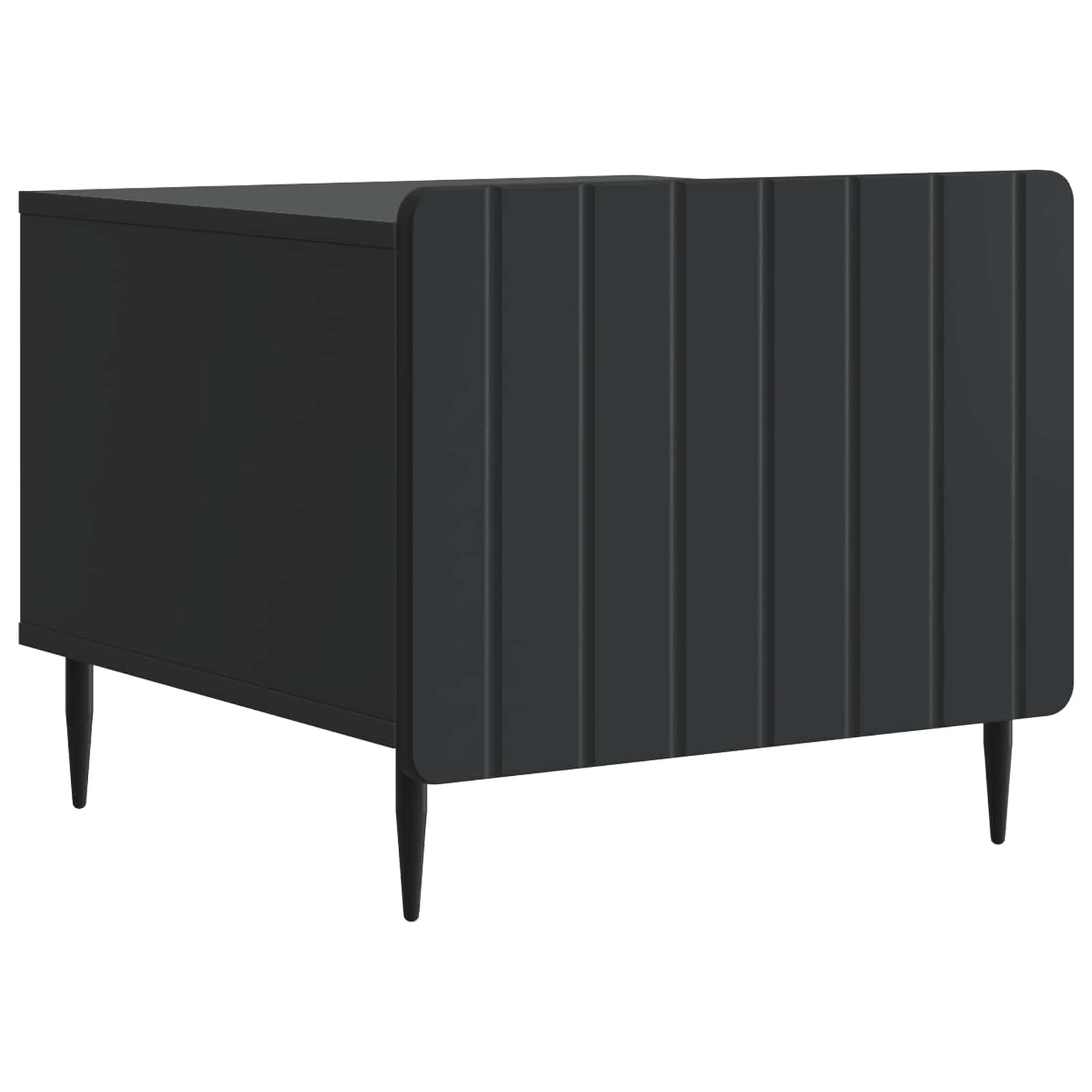 vidaXL Masă de cafea cu sertar Negru 49 x 50 x 42 cm Lemn prelucrat