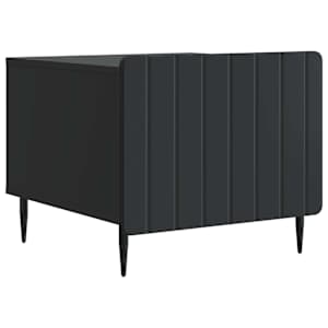 Klubska miza s predalom Črna 49 x 50 x 42 cm Inženirski les