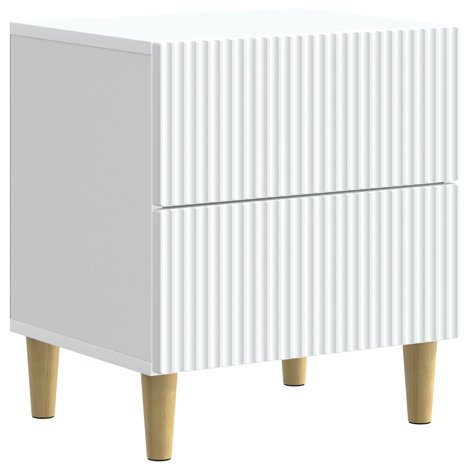 vidaXL Dulap de noapte cu sertar Alb 43 x 34,5 x 48 cm Lemn prelucrat