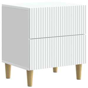 Noční skříňka 2 pcs Bílá 43 x 34,5 x 48 cm Kompozitní dřevo - obrázek 3