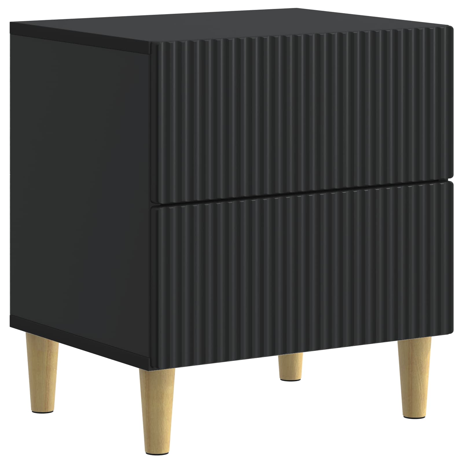 vidaXL Dulap de noapte Negru 43 x 34,5 x 48 cm Lemn prelucrat