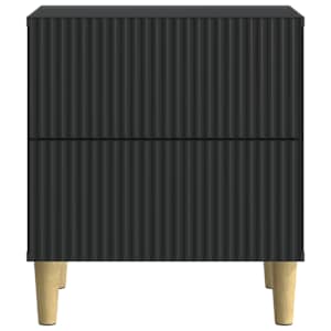 Noční skříňka 2 pcs Černá 43 x 34,5 x 48 cm Kompozitní dřevo - obrázek 5