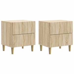 Nočna omarica s predalom 2 pcs Sonoma hrast 43 x 34,5 x 48 cm