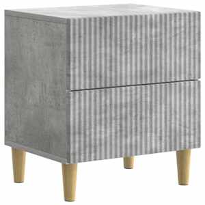 Nočna omarica Betonsko siva 43 x 34,5 x 48 cm Inženirski les