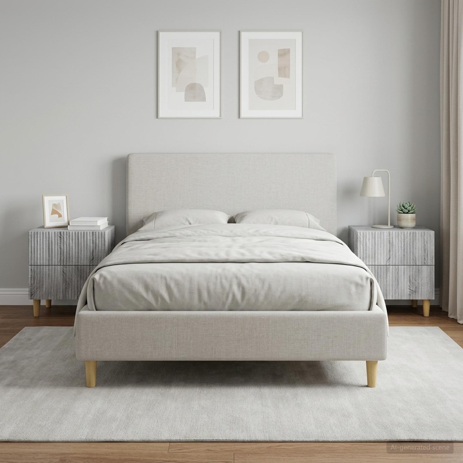 Κομοδίνο 2 pcs Γκρι Sonoma 43 x 34,5 x 48 εκ Επεξεργασμένο Ξύλο
