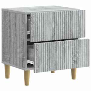 Noční skříňka se zásuvkou 2 pcs Šedá sonoma 43 x 34,5 x 48 cm - obrázek 6