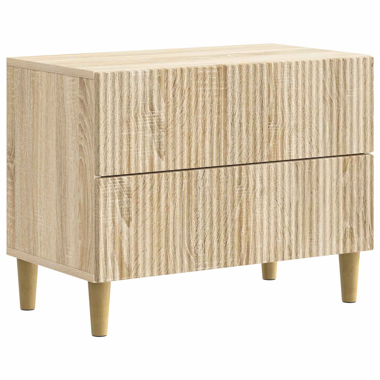 vidaXL Dulap de noapte Stejar Sonoma 62 x 34,5 x 48 cm Lemn prelucrat