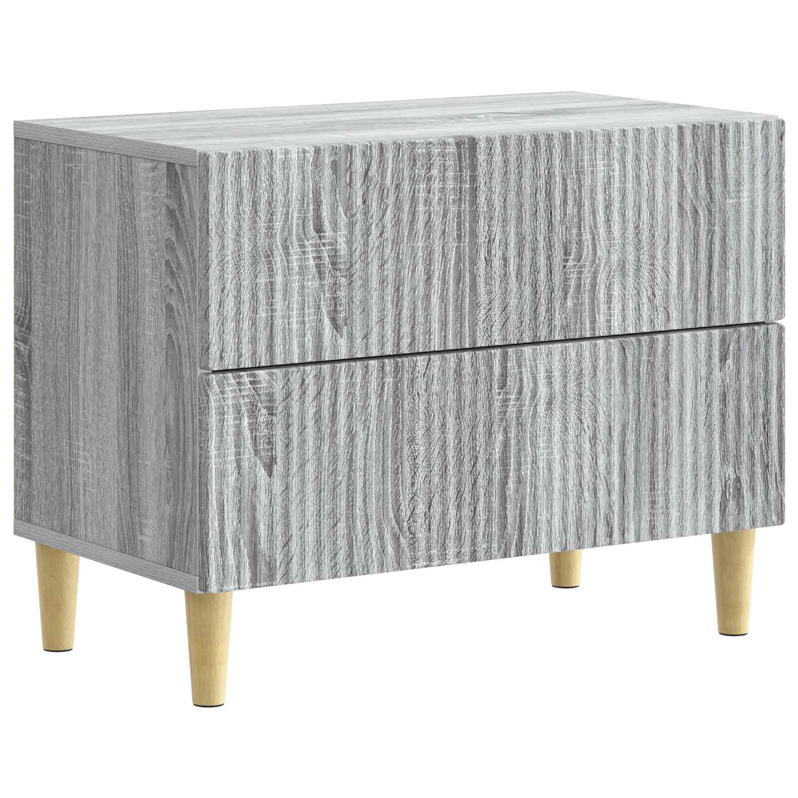 vidaXL Dulap de noapte Sonoma gri 62 x 34,5 x 48 cm Lemn prelucrat