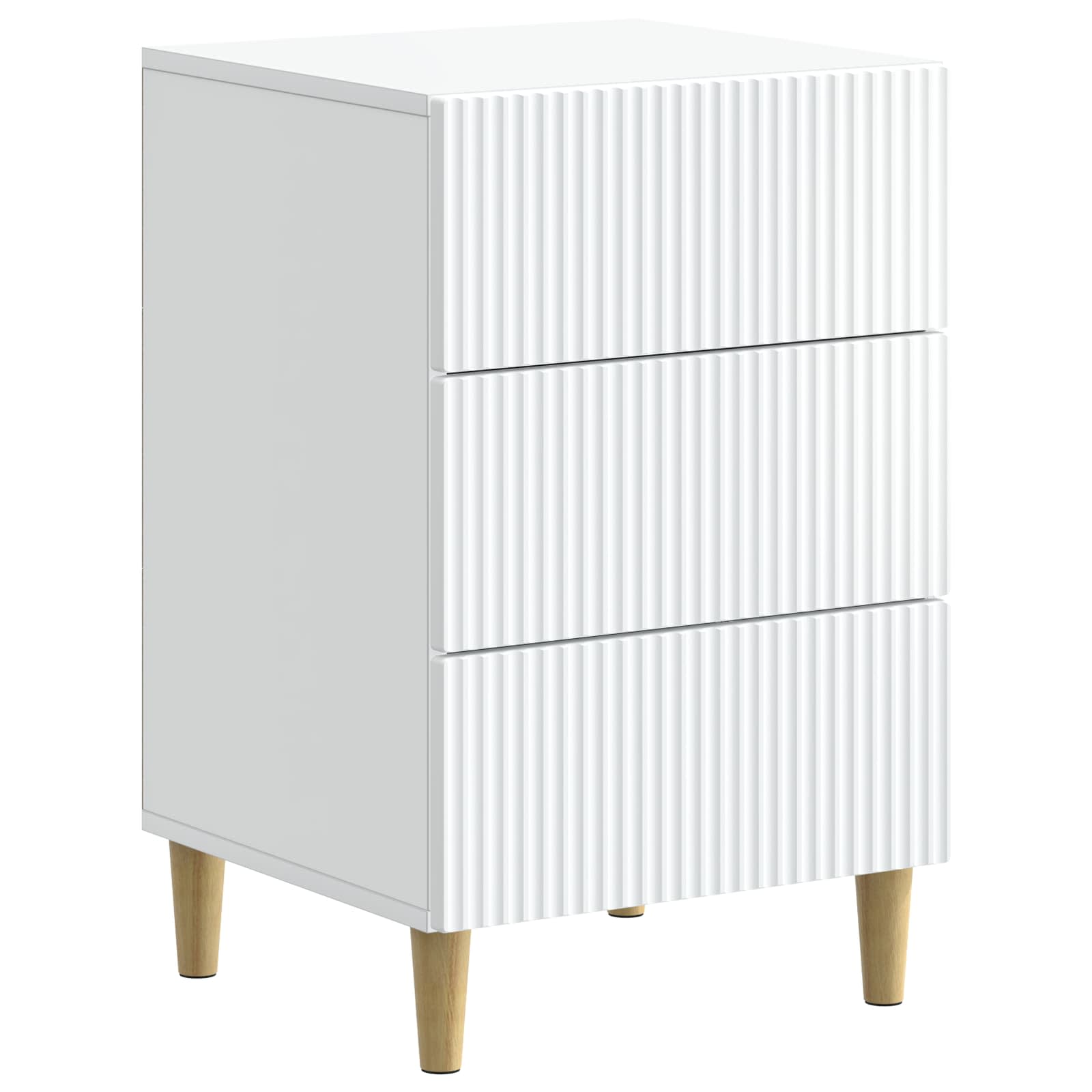 vidaXL Dulap de noapte cu sertar Alb 43 x 41 x 66,5 cm Lemn prelucrat