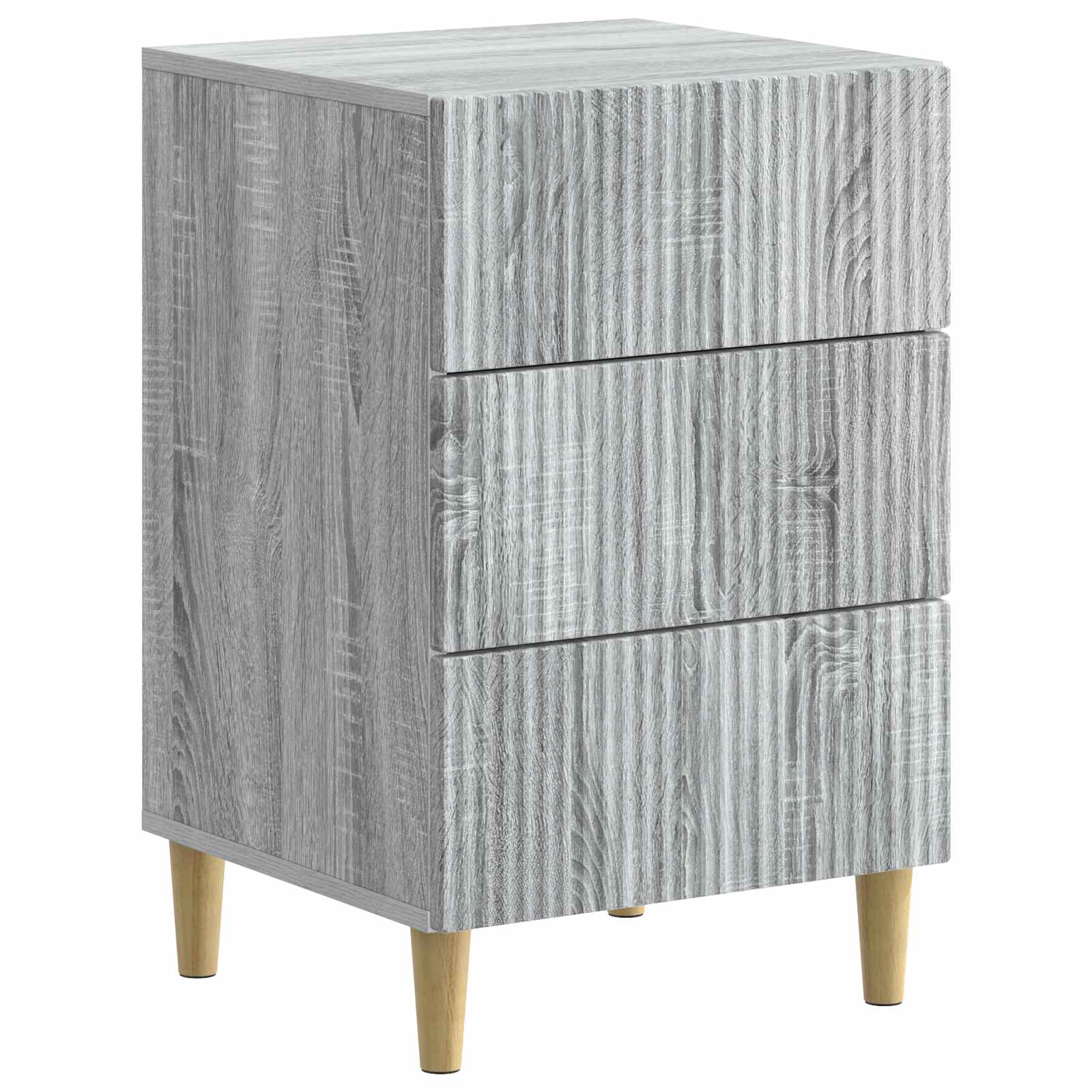vidaXL Dulap de noapte Sonoma gri 43 x 41 x 66,5 cm Lemn prelucrat