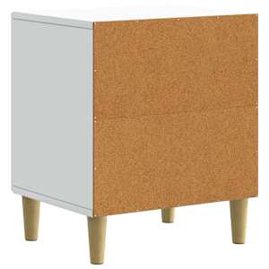 Noční skříňka 2 pcs Bílá 43 x 34,5 x 50 cm Kompozitní dřevo - obrázek 9
