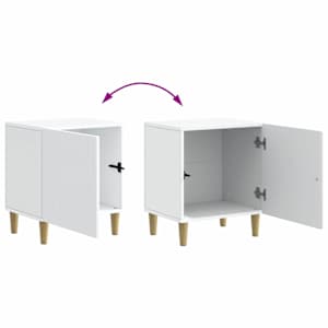 Noční skříňka 2 pcs Bílá 43 x 34,5 x 50 cm Kompozitní dřevo - obrázek 12