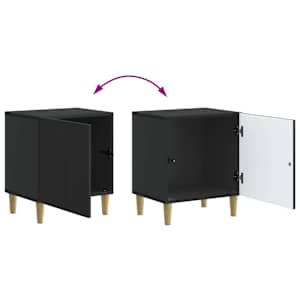 Noční skříňka 2 pcs Černá 43 x 34,5 x 50 cm Kompozitní dřevo - obrázek 12