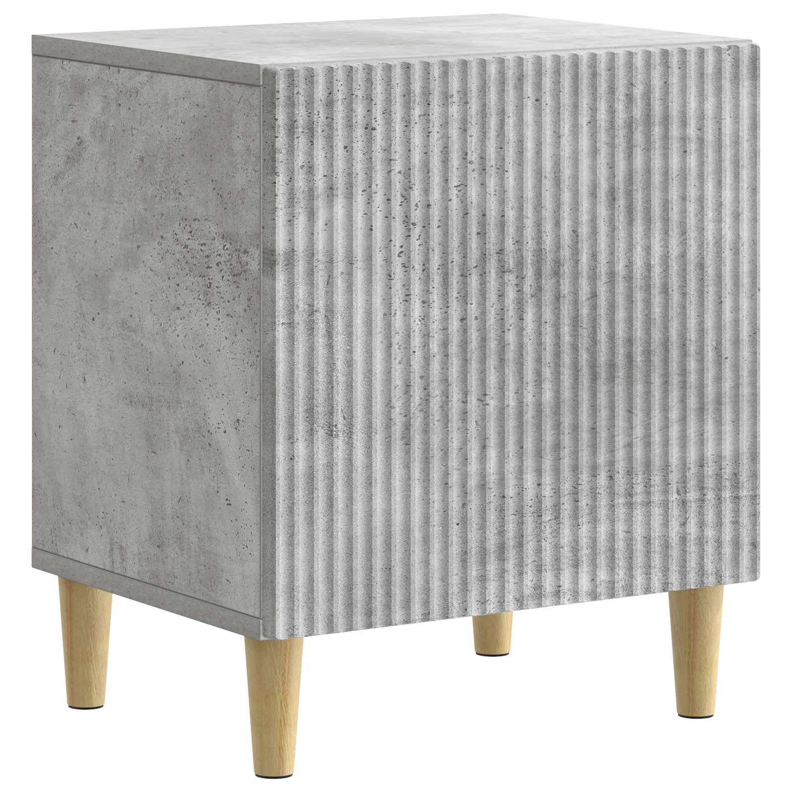 vidaXL Dulap de noapte Gri Beton 43 x 34,5 x 50 cm Lemn prelucrat