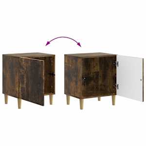 Noční skříňka 2 pcs Kouřový dub 43 x 34,5 x 50 cm - obrázek 12