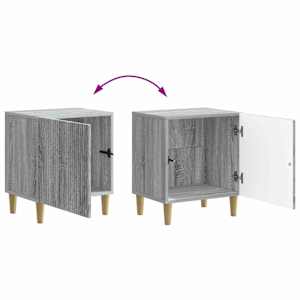 Noční skříňka 2 pcs Šedá sonoma 43 x 34,5 x 50 cm - obrázek 12