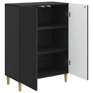 Servírovací skříň Černá 66 x 34,5 x 90 cm Kompozitní dřevo - obrázek 5