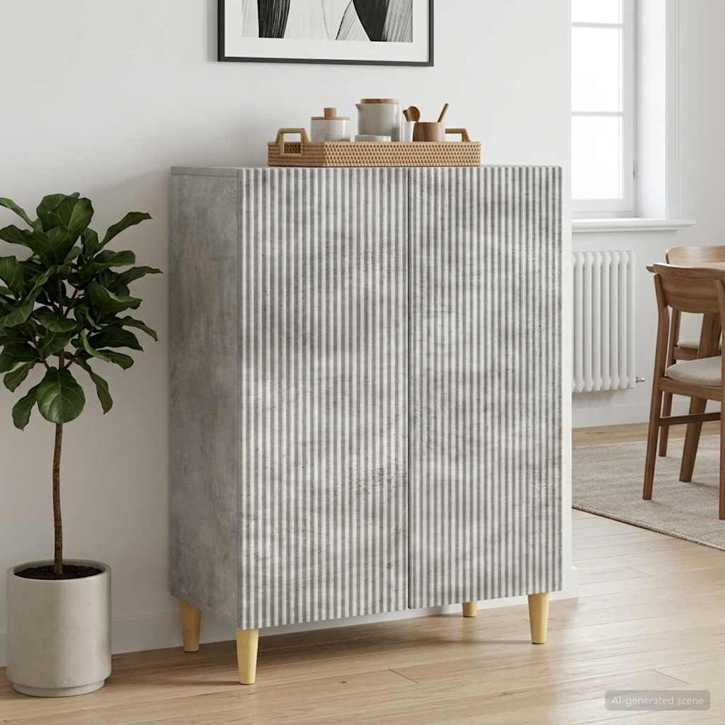 vidaXL Sivupöytä Betoninharmaa 66 x 34,5 x 90 cm Tekninen puu