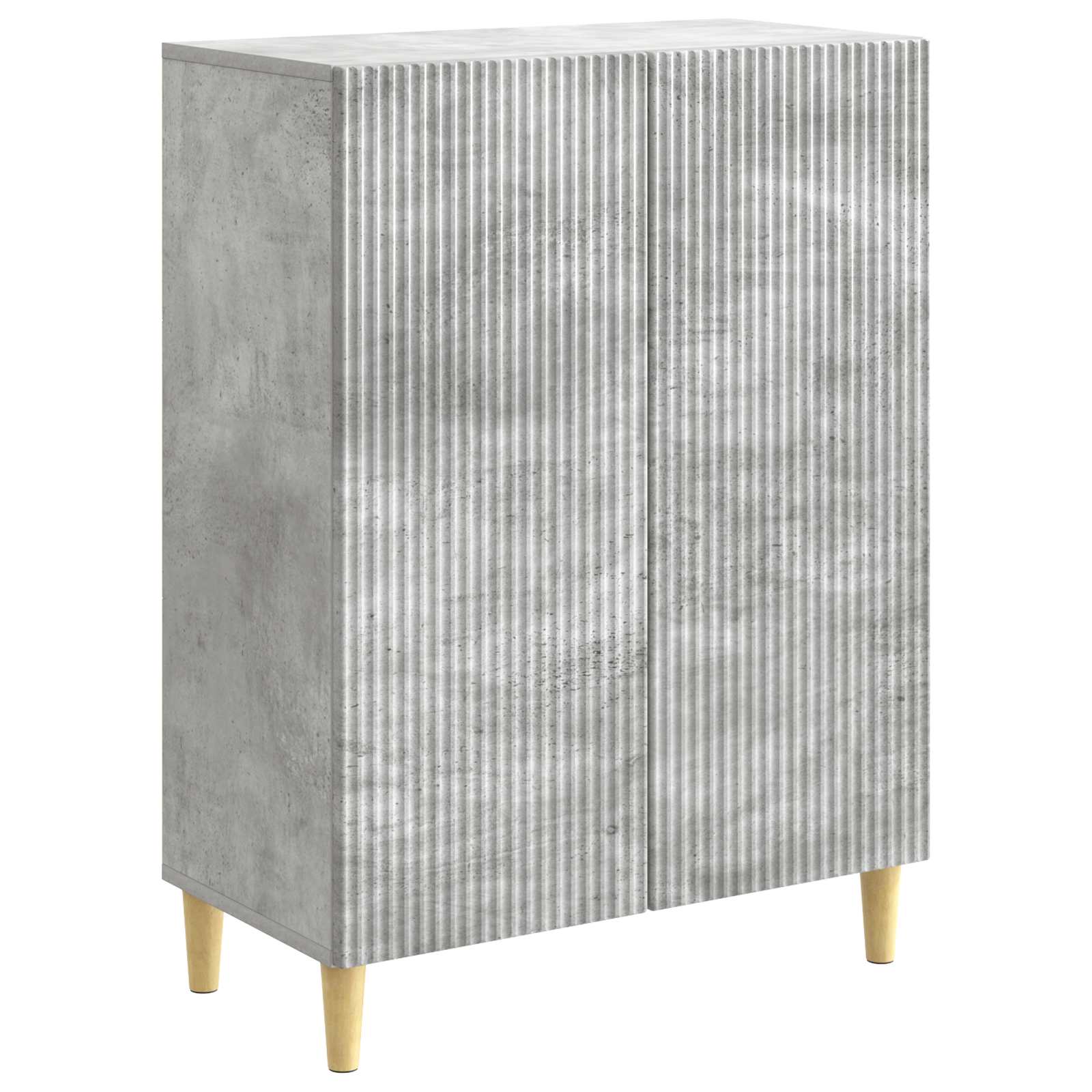 vidaXL Bufet Gri Beton 66 x 34,5 x 90 cm Lemn prelucrat