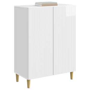 Servírovací skříň Bílá s vysokým leskem 66 x 34,5 x 90 cm - obrázek 3