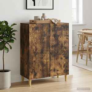 Servírovací skříň Kouřový dub 66 x 34,5 x 90 cm - obrázek 1