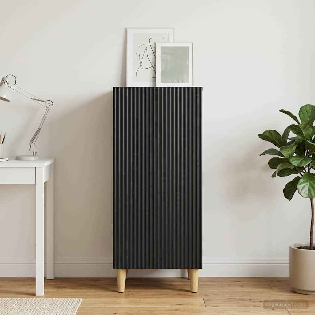 vidaXL Bufet Negru 33 x 34,5 x 90 cm Lemn prelucrat