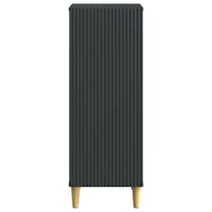 Servírovací skříň Černá 33 x 34,5 x 90 cm Kompozitní dřevo - obrázek 4
