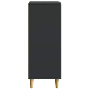Servírovací skříň Černá 33 x 34,5 x 90 cm Kompozitní dřevo - obrázek 5