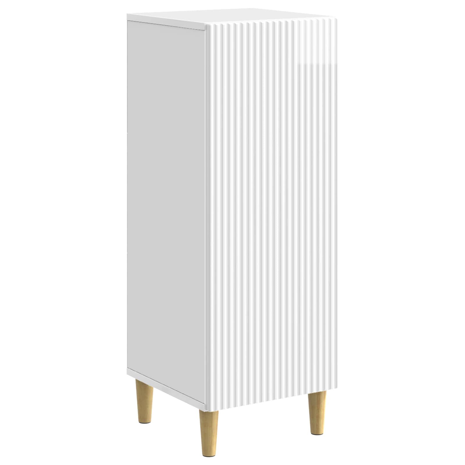 vidaXL Bufet Alb foarte lucios 33 x 34,5 x 90 cm Lemn prelucrat
