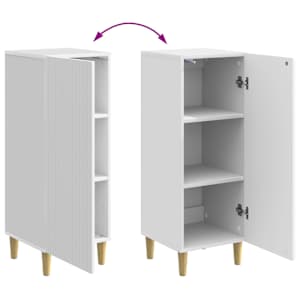 Servírovací skříň Bílá s vysokým leskem 33 x 34,5 x 90 cm - obrázek 9