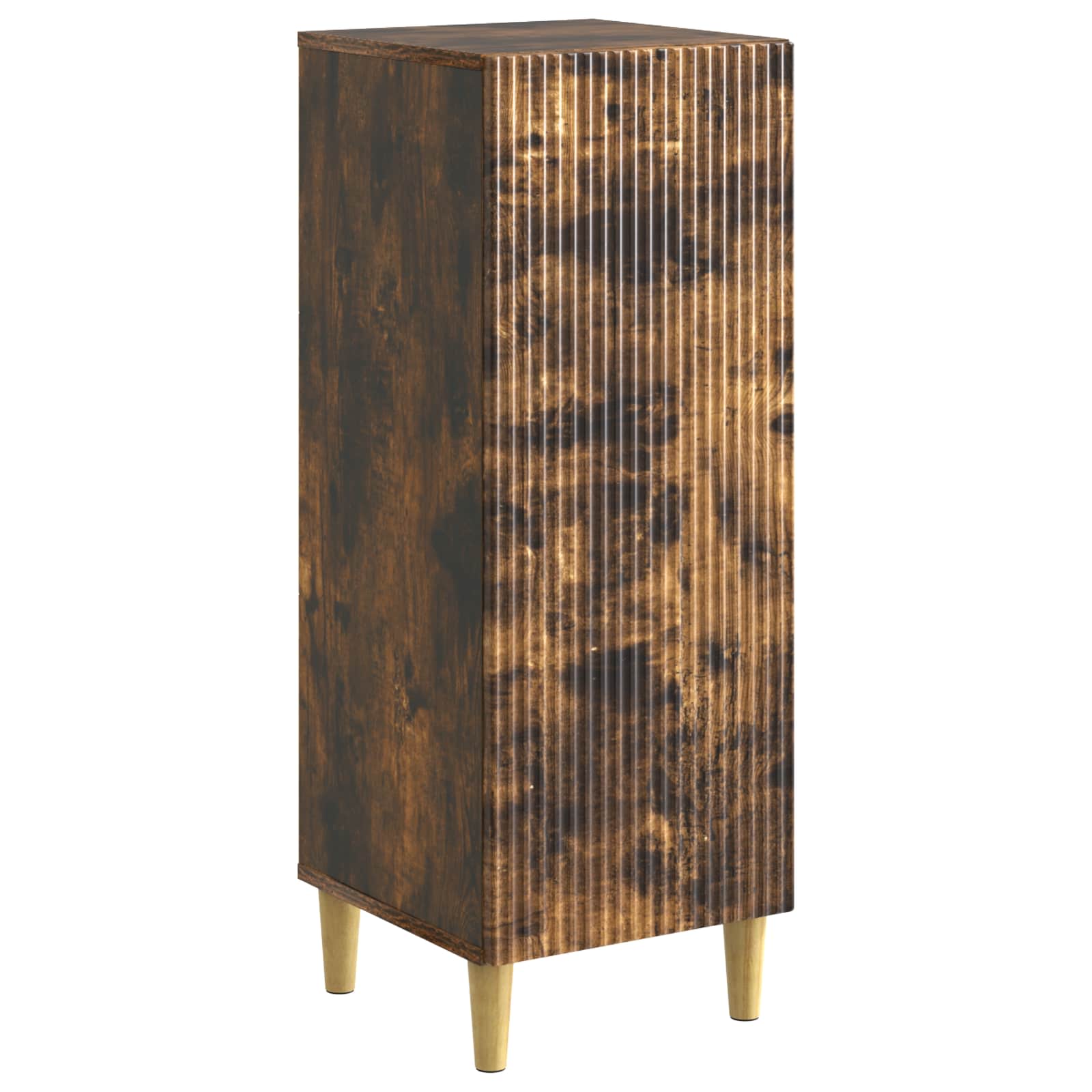 vidaXL Bufet Stejar fumuriu 33 x 34,5 x 90 cm Lemn prelucrat