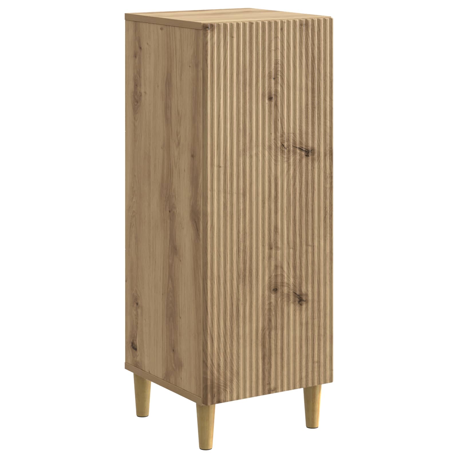 vidaXL Bufet Stejar Artizanal 33 x 34,5 x 90 cm Lemn prelucrat
