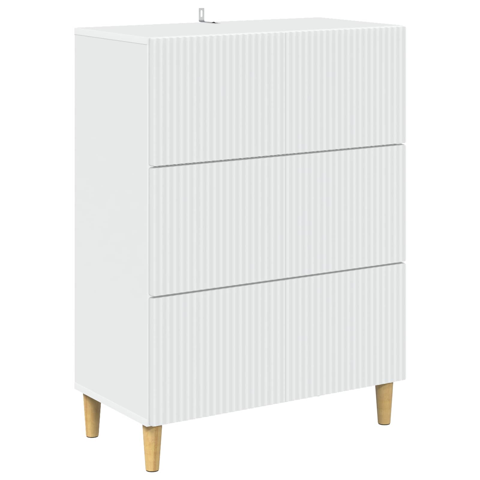 vidaXL Dulap cu sertare Alb 66 x 34,5 x 90 cm Lemn prelucrat