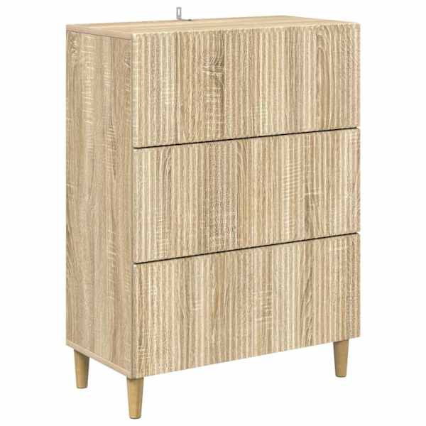 vidaXL Sahtlib&uuml;roo 66 x 34,5 x 90 cm Tehispuit Sonoma tamm