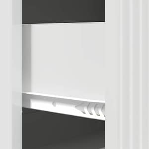 Skříň se zásuvkami Bílá s vysokým leskem 66 x 34,5 x 90 cm - obrázek 10