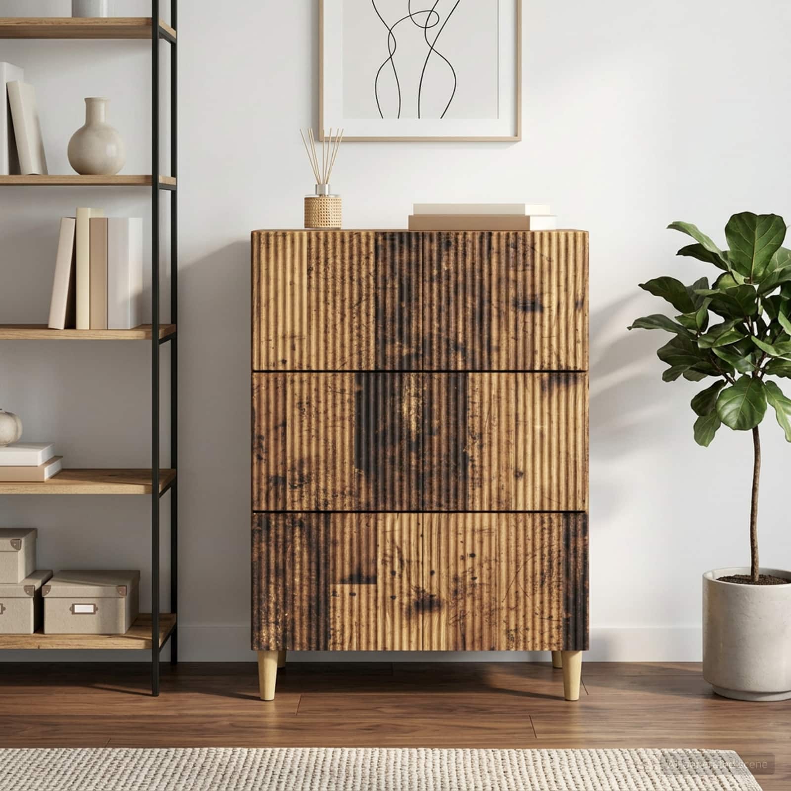 Laatikkokaappi Vanha puu 66 x 34,5 x 90 cm Tekninen puu