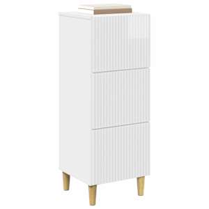 Skříň se zásuvkami Bílá s vysokým leskem 33 x 34,5 x 90 cm - obrázek 3