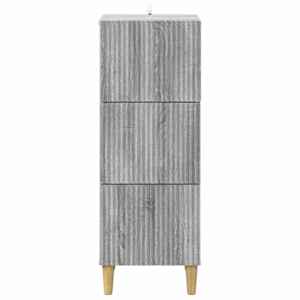 Skříň se zásuvkami Šedá sonoma 33 x 34,5 x 90 cm - obrázek 6
