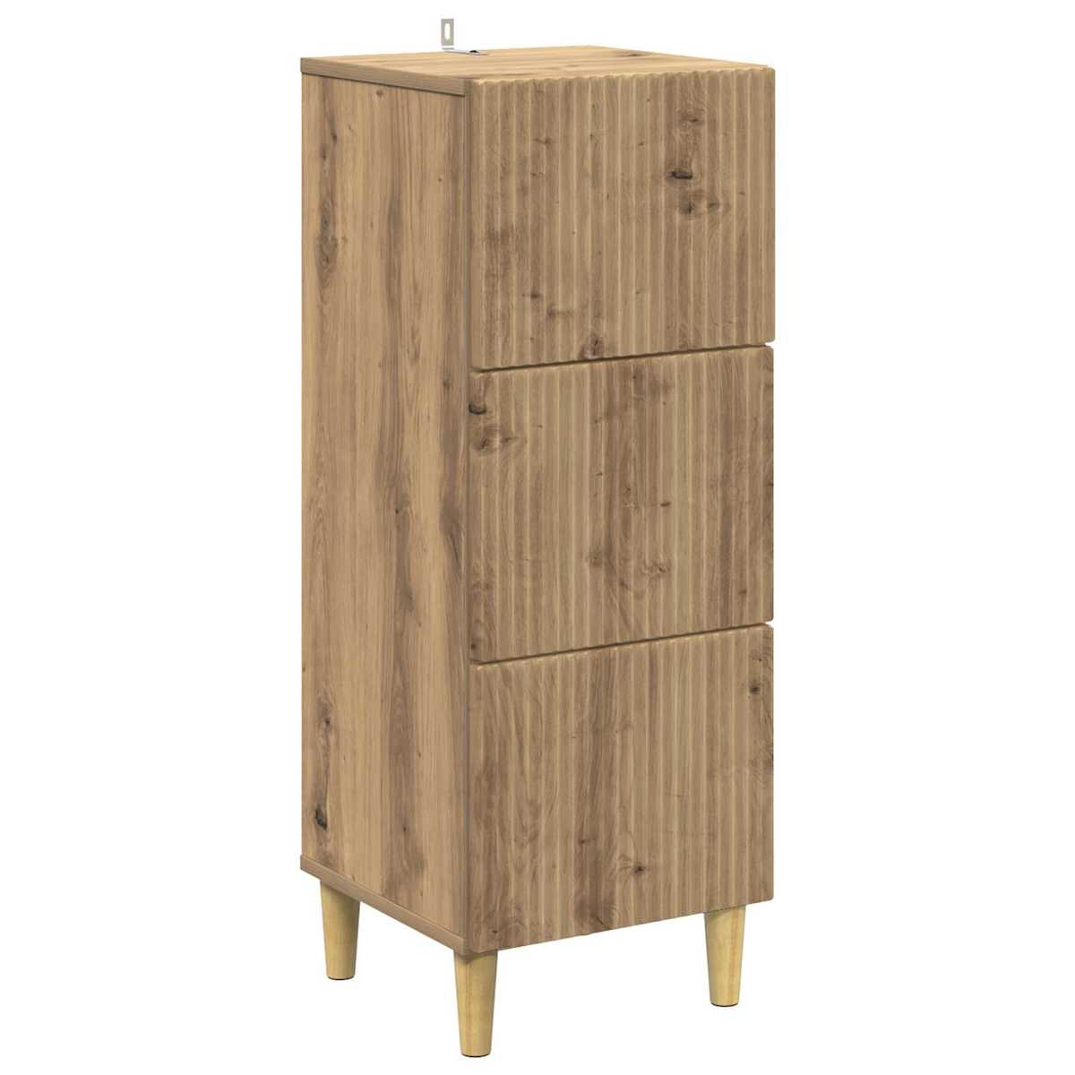 Skuffeskab 33 x 34,5 x 90 cm Konstrueret træ - Billede 2