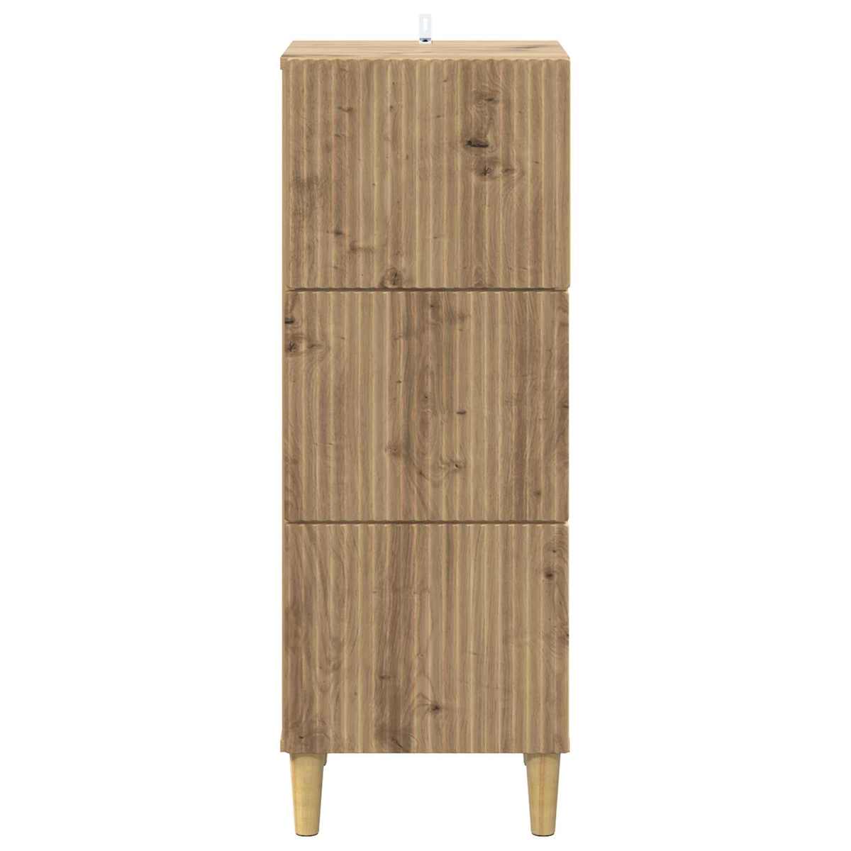 Skuffeskab 33 x 34,5 x 90 cm Konstrueret træ - Billede 6