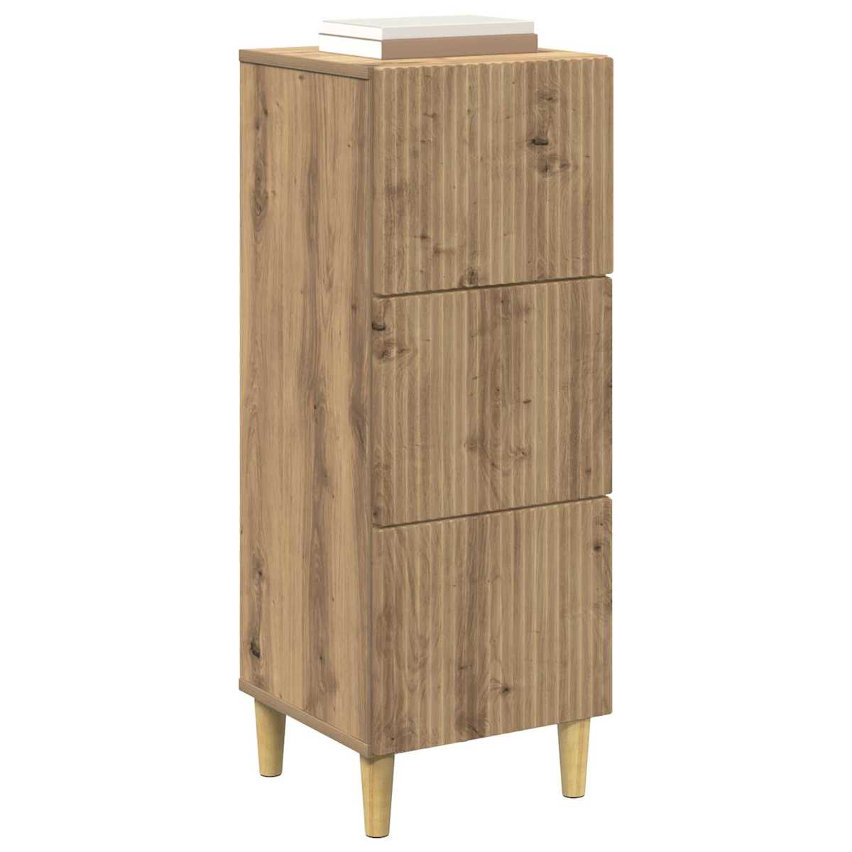Skuffeskab 33 x 34,5 x 90 cm Konstrueret træ - Billede 3
