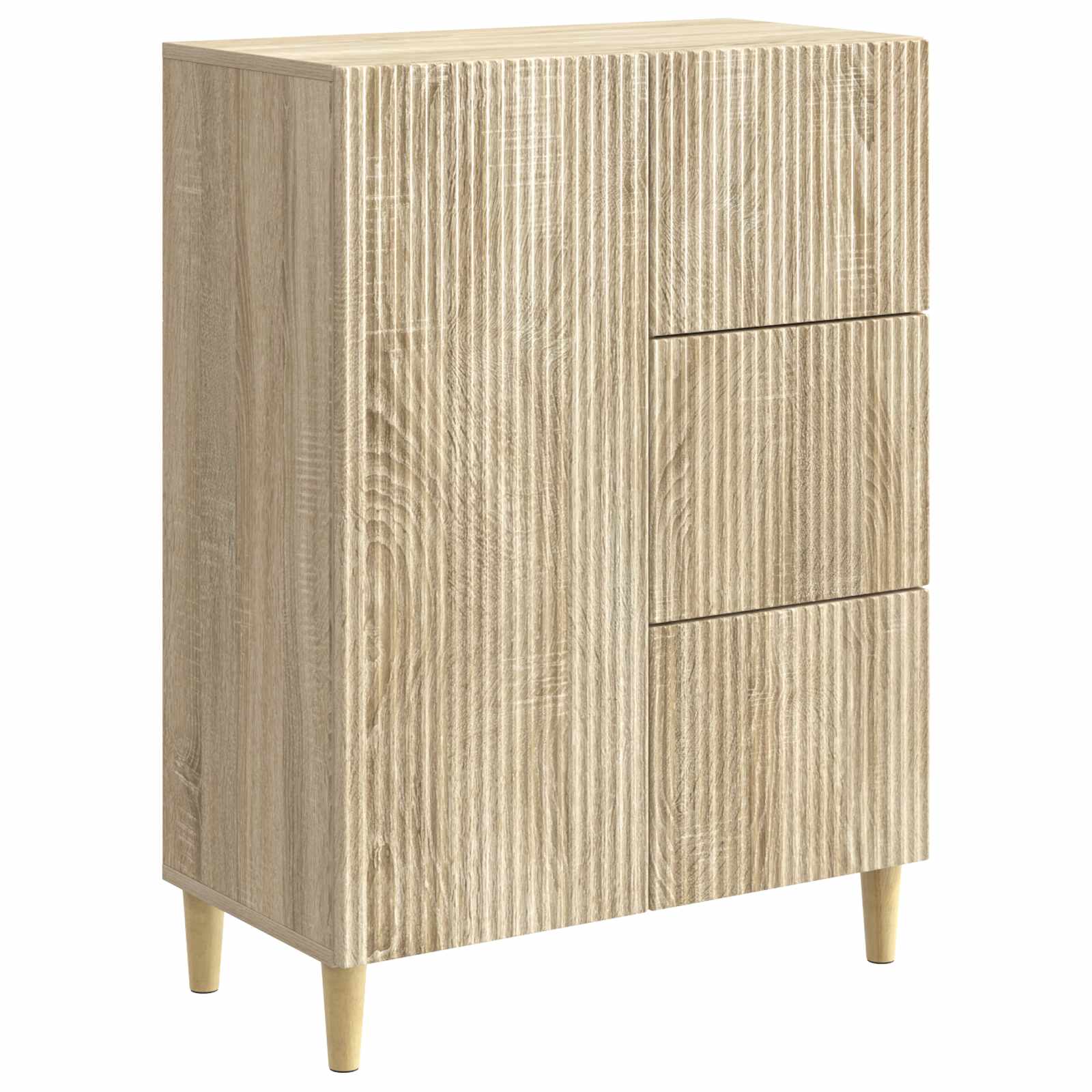 vidaXL Bufet cu sertar Stejar Sonoma 66 x 34,5 x 90 cm Lemn prelucrat