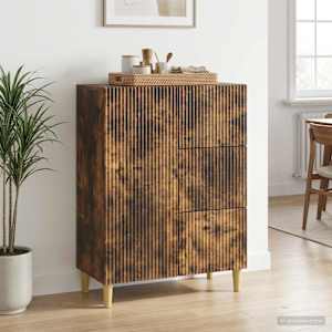 Servírovací skříň se zásuvkou Kouřový dub 66 x 34,5 x 90 cm - obrázek 1