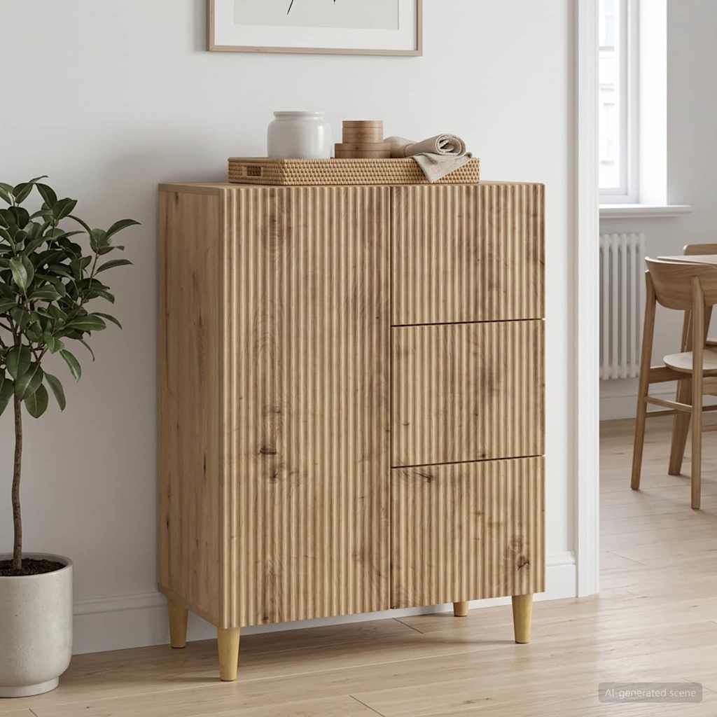 Kõide sahtliga Artisan tamm 66 x 34,5 x 90 cm Tehispuit