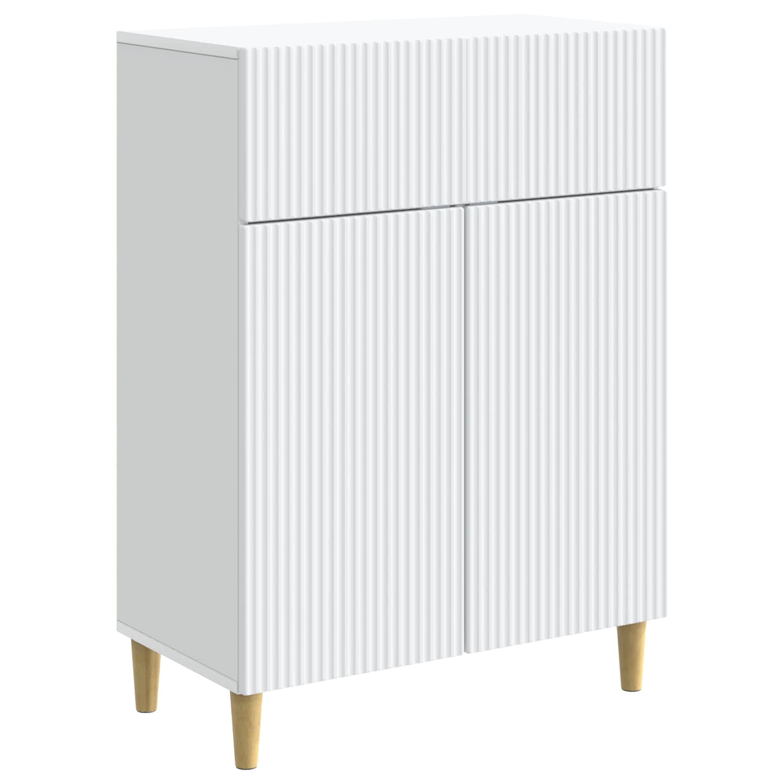 vidaXL Bufet cu sertar Alb 66 x 34,5 x 90 cm Lemn prelucrat
