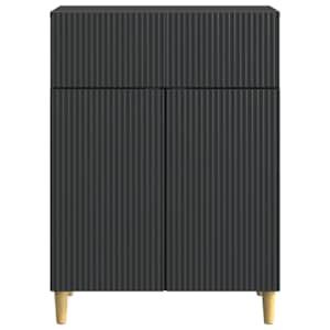 Servírovací skříň Černá 66 x 34,5 x 90 cm Kompozitní dřevo - obrázek 4
