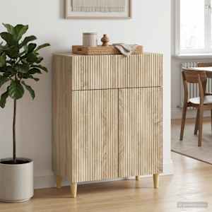 Servírovací skříň Dub sonoma 66 x 34,5 x 90 cm Kompozitní dřevo - obrázek 4