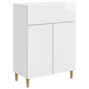 Servírovací skříň Bílá s vysokým leskem 66 x 34,5 x 90 cm - obrázek 1